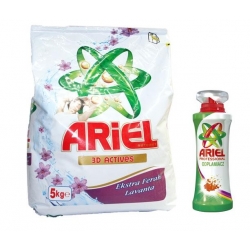 ARIEL Proszek do prania 5kg + Ariel odplamiacz 1l