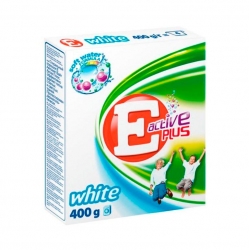 E Active Plus  proszek do prania białego 300g