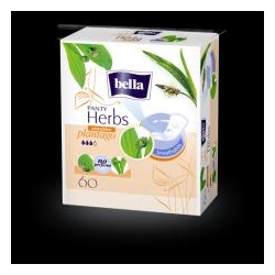 Bella Herbs Oddychające wkładki higieniczne wzbogacone babką lancetowatą 60szt.
